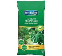 Terreau rempotage plante verte et fleuries - FERTILIGENE - Sac de 6L