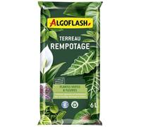 Algoflash Terreau de rempotage pour plantes vertes et fleuries, agriculture biologique - 6L