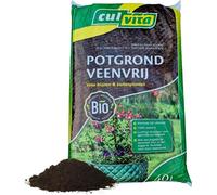 Terreau- sans tourbe - 40 litres - terreau pour plantes d'intérieur et d'extérieur - engrais organique inclus