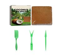 Terreau végétal | Outils de jardin en fibre naturelle et réutilisable | Brique de rétention d'eau pour plantes | Pour fleurs, plantes de fleurs, plantes de fleurs, plantes de fleurs, fleurs, fleurs