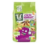 TERRES & CEREALES BIO - Céréales fourrées saveur chocolat-noisette Bio, sans huile de palme (375g) - Le lot de 3