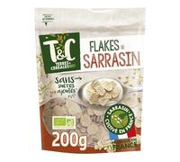 TERRES & CEREALES BIO - Céréales Pétales de Sarrasin Complet Bio sans Sucres Ajoutés - Source de Protéines - le paquet de 200g - Le Lot De 5