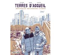 Terres d'accueil Deux familles, deux parcours, un espoir - Samuel Figuière - Petit A Petit Bd Eds - broché - Bande dessinée