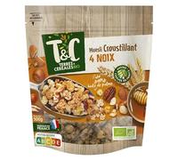 TERRES ET CÉRÉALES MUESLI CROUSTILLANT BIO 4 NOIX 500G - TERRES ET CEREALES - LOT DE 2 - Offre Special