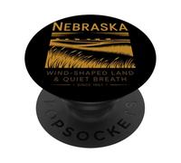 Terres façonnées par Le Vent du Nebraska Depuis 1867 PopSockets PopGrip Adhésif