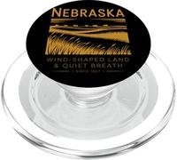 Terres façonnées par Le Vent du Nebraska Depuis 1867 PopSockets PopGrip pour MagSafe