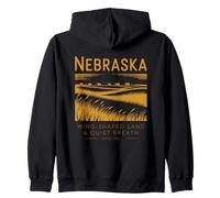 Terres façonnées par Le Vent du Nebraska Depuis 1867 Sweat à Capuche