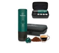 Terrestic Machine à Café Expresso Portable Électrique - Compatible Capsules Nespresso et Café Moulu, Rechargeable USB-C, avec Étui de Transport Rigide, Idéale pour Voiture, Camping et Voyage