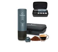 Terrestic Machine à Café Expresso Portable Électrique - Compatible Capsules Nespresso et Café Moulu, Rechargeable USB-C, avec Étui de Transport Rigide, Idéale pour Voiture, Camping et Voyage