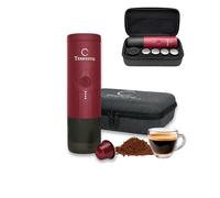 Terrestic Machine à Café Expresso Portable Électrique - Compatible Capsules Nespresso et Café Moulu, Rechargeable USB-C, avec Étui de Transport Rigide, Idéale pour Voiture, Camping et Voyage