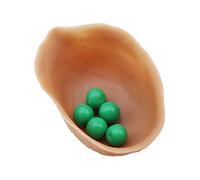 Terreux Doux Matériau Noyer Coquille Petite Balle Plan Rapproché Tour Magique Accessoires Magiques Fournitures Magiques Spectacle De Fête Performance 3 Pcs/Set ArtisanatTraitement Durable