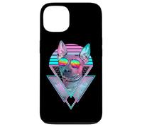 Terrier américain sans Poils Vintage rétro Vaporwave Beach Coque pour iPhone 13