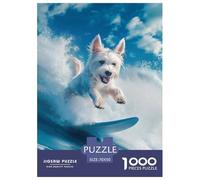 Terrier Blanc des Highlands de l'Ouest 1000 Pieces Animation Puzzle en Papier Jeu D'Intelligence Jeu Cadeau Unique Adultes Enfants 70x50cm/1000pcs