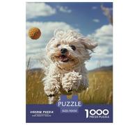 Terrier Blanc des Highlands de l'Ouest 1000 Pieces Animation Puzzle pour Adulte Jeu D'Intelligence De l'art De La DécoRation Moderne Adultes Et Enfants Dès 14 Ans 70x50cm/1000pcs