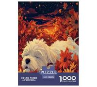 Terrier Blanc des Highlands de l'Ouest Puzzle 1000 Pièces Educa Jouet en Bois Cadeau Unique De l'art De La DécoRation Jeu Éduchatif Challenge Toy Adultes & Enfants des 14 Ans 38x26cm/1000pcs