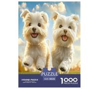 Terrier Blanc des Highlands de l'Ouest Puzzle 1000 Pièces Educa Jouet en Bois Cadeau Unique De l'art De La DécoRation Jeu Éduchatif Challenge Toy Adultes & Enfants des 14 Ans 38x26cm/1000pcs