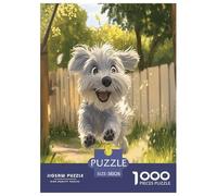 Terrier Blanc des Highlands de l'Ouest Puzzles 1000 Pièces Cadeau Unique Jeu Éduchatif Challenge Toy À De Qualité Supérieure Peinture Art pour Adultes Et Enfants À Partir De 14 Ans 38x26cm/1000pcs