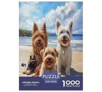 Terrier Blanc des Highlands de l'Ouest Puzzles 1000 Pièces Cadeau Unique Jeu Éduchatif Défi Jouet À De Qualité Supérieure Peinture Art pour Adultes Et Enfants 70x50cm/1000pcs