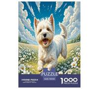 Terrier de Bedlington 1000 Pièces Puzzle pour Adultes, Parfait pour Les Amateurs De Puzzles, Cadeau d'anniversaire, Jeux Éducatif, Qualité Premium 70x50cm/1000pcs
