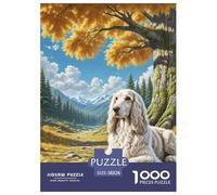 Terrier de Bedlington 1000 Pièces Puzzles pour Adultes Et Enfants Premium Quality Difficile Et Stimulant Activité Familiale Parfaite Art Classique 38x26cm/1000pcs