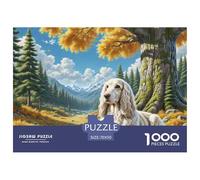 Terrier de Bedlington 1000 Pièces Puzzles Qualité Premium Impossible Défi Éducatif Idée Cadeau Enfants À Partir De 14 Ans 70x50cm/1000pcs