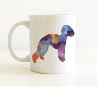 Terrier De Bedlington Mug Céramique Tasse À Thé Drôle Tasse À Café Cadeau Mignon Pour Anniversaire Collègue Noël 330Ml