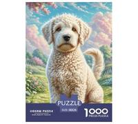 Terrier de Bedlington Puzzle 1000 Pièces Jouet Cadeau Unique De l'art De La Décoration Jeu Éducatif Challenge Toy Adultes & Enfants des 14 Ans 38x26cm/1000pcs