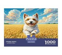 Terrier de Bedlington Puzzle 1000 Pièces pour Adultes Et Enfants À Partir De 12 Ans Jeux De Défi Jouets Éducatifs De Qualité Supérieure Décoration De La Maison 70x50cm/1000pcs
