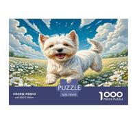 Terrier de Bedlington Puzzle De 1000 Pièces pour Adultes Et Enfants À Partir De 12 Ans Jeux De Défi Jouets Éducatifs De Qualité Supérieure Décoration De La Maison 70x50cm/1000pcs