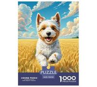 Terrier de Bedlington Puzzles 1000 Pièces Cadeau Unique Jeu Éducatif Challenge Toy À De Qualité Supérieure Peinture Art pour Adultes Enfants 70x50cm/1000pcs