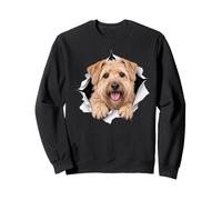 Terrier de blé à revêtement Doux et Amusant Qui Regarde Une Maman Sweatshirt