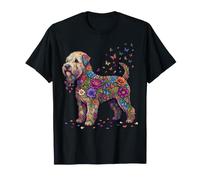Terrier de blé Doux coloré Floral Papillon Fleur T-Shirt