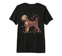 Terrier de blé Doux coloré Floral Papillon Fleur T-Shirt Haut de Gamme