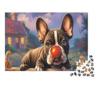 Terrier de Boston 1000 Pièce S Puzzle Classique pour Adultes Enfants Difficile Défiant Idée Cadeau 38x26cm/1000pcs