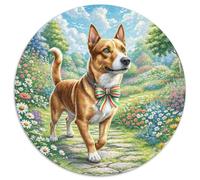 Terrier de Boston 1000 Pieces Jigsaw Puzzles for Adults Challenging Game Stress Relieving Entertainment Cultivate The Spirit of Teamwork for Men, Women, Elders, Seniors 1000pcs (67.5x67.5cm)