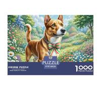 Terrier de Boston 1000 Pieces Jigsaw Puzzles for Adults Educhational Games Stress Relieving Entertainment Cultivate The Spirit of Teamwork for Men, Women, Elders, Seniors 38x26cm/1000pcs