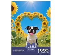 Terrier de Boston 1000 Pieces Puzzle pour AdultesJeu The Art of Colour pour La Décoration De La Maison Cadeau Jouets Défi 70x50cm/1000pcs
