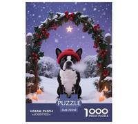 Terrier de Boston 1000 Pieces Puzzle pour AdultesJeu The Art of Colour pour La Décoration De La Maison Œuvre Artistique À Assembler Jeu Difficile pour Les 70x50cm/1000pcs