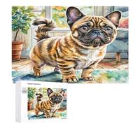 Terrier de Boston Puzzles 1000 Pièces Educa Qualité Supérieure Animaux Sauvages Chiens Décoration Artistique pour Famille Challenge Difficile Relaxation 3D Assemblage Amusant 1000 PCS