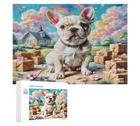 Terrier de Boston Puzzles 300 Pièces Educa Divertissant Animaux Sauvages Chiens Décoration Intérieure 3D pour Famille Challenge Éducatif Assemblage Amusant Relaxation 300 PCS