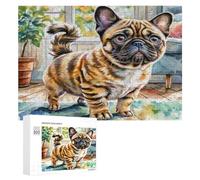 Terrier de Boston Puzzles 300 Pièces Educa Divertissant Animaux Sauvages Chiens Décoration Intérieure 3D pour Famille Challenge Éducatif Assemblage Amusant Relaxation 300 PCS