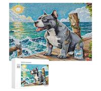 Terrier de Boston Puzzles 300 Pièces Educa Vision 3D Animaux Sauvages Chiens Décoration Intérieure Artistique pour Adultes Et Enfants Challenge Difficile Relaxation Famille 300 PCS