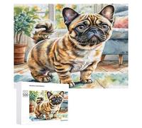 Terrier de Boston Puzzles 500 Pièces Educa Difficile Animaux Sauvages Chiens Challenge Artistique pour Adultes Et Enfants Relaxation & Art Décoration Intérieure Famille 500 PCS