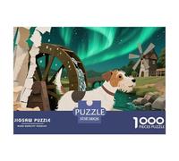 Terrier de Lakeland 1000 Pièce Puzzle Jeu De Famille Créatif Chien de Compagnie Jigsaw Puzzle Défi Couleur pour Adultes Et Enfants 38x26cm/1000pcs