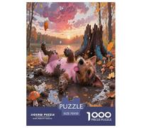 Terrier de Lakeland Puzzle 1000 Pièces Jeu Éducatif Défi Série Pleine De Couleurs Pets Mignons Décoration D'intérieur Cadeau pour Adultes Et Enfants À Partir De 12 Ans 70x50cm/1000pcs