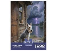 Terrier de Lakeland Puzzle 1000 Pièces Jeu Éducatif Défi Série Pleine De Couleurs Pets Mignons Qualité Supérieure Amusement pour Adultes Enfants 38x26cm/1000pcs