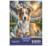 Terrier de Lakeland Puzzles 1000 Pieces Cadeau Unique Jeu Éducatif Challenge Toy À De Qualité Supérieure Peinture Art pour Adultes Et Enfants 70x50cm/1000pcs