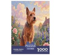 Terrier de Norwich Puzzle 1000 Pièces Jeu Éducatif Défi Multicoloured Pets Mignons Qualité Supérieure Cadeau pour Adultes Et Enfants À Partir De 12 Ans 38x26cm/1000pcs