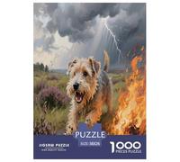 Terrier de Norwich Puzzle 1000 Pièces Jouets Série Pleine De Couleurs Pets Mignons Décoration D'intérieur Divertissement Créatif pour Adultes Enfants 38x26cm/1000pcs
