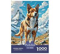 Terrier de Russell 1000 Pièce Puzzle Jeu De Famille Créatif Chien de Compagnie Jigsaw Puzzle Jeu De Défi Unique pour Cadeaux De Voyage, Présent 38x26cm/1000pcs